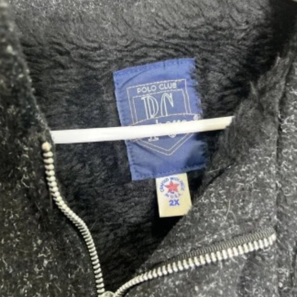 Vtg Polo Club Manhattan Bomber Jacket Full Zip Insulated Made In USA Size 2X 90s - Picture 2 of 5